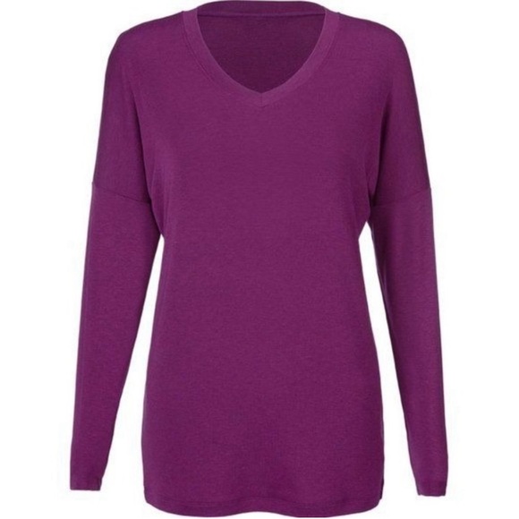 CAbi Serenity Tee Heather Violet Sz XL #3998 EUC - Picture 1 of 6